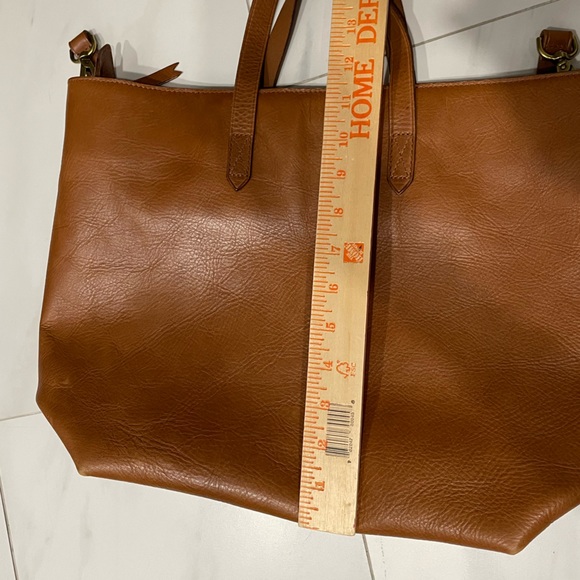 Madewell Leather Tote Bag (Brown) - Picture 8 of 8